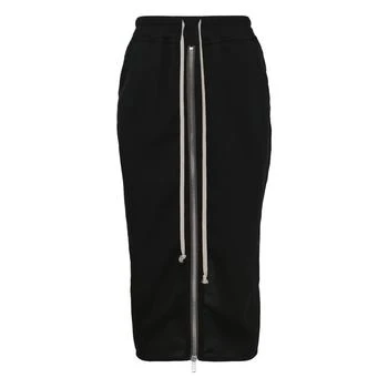 Rick Owens | Rick Owens Gonna Zip-Up Drawstring Midi Skirt