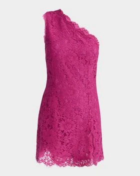 Dolce & Gabbana | Lace One-Shoulder Slit Mini Dress