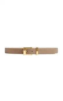 Khaite | Khaite Manhattan Pebbled Leather Belt - Moda Operandi