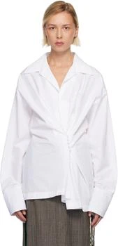 Dries Van Noten | White V-Neck Shirt