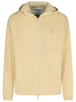 Burberry | Burberry Logo Embroidered Hooded Coat