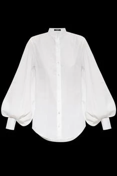 Balmain | Balmain Button-Up Puff Sleeved Poplin Shirt