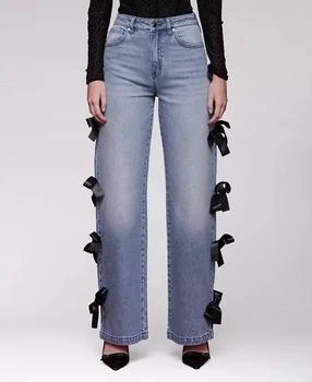 Women's Bow Detail High-Rise Jeans