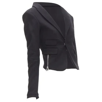 DSQUARED2 | silver punk barbell piercing cropped blazer