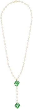 'The Pearl Dice Rosary' Necklace