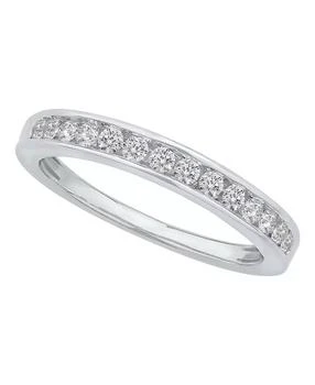 Macy's | Diamond Channel Band (1/4 ct. t.w.) in 14K White Gold or Yellow Gold