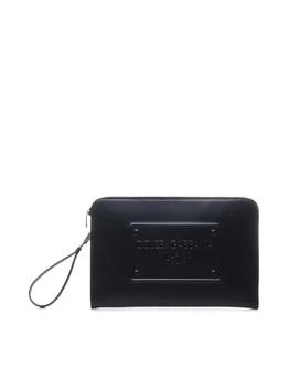 Dolce & Gabbana | Dolce & Gabbana Milano Logo Embossed Large Pouch
