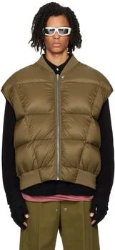 Rick Owens | Khaki Porterville Luxor Flight Down Vest