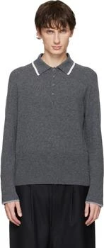 Thom Browne | Gray
Browne 65
Jersey Cashmere Long Sleeve Polo