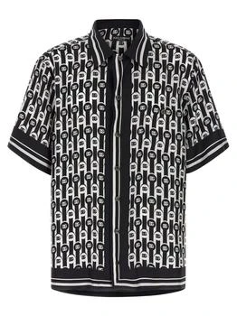 Dolce & Gabbana | Dolce & Gabbana All-Over Logo Printed Bowling Shirt