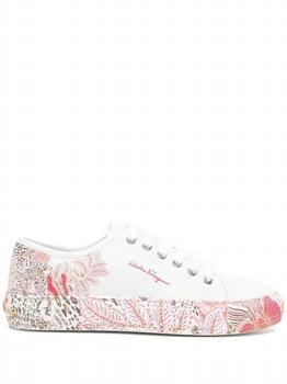 Salvatore Ferragamo | Women's Floral Print Sneaker In White