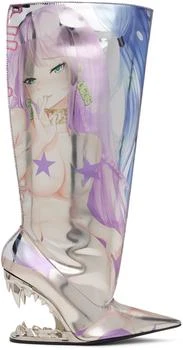 Silver Morso Hentai Wide Tall Boots