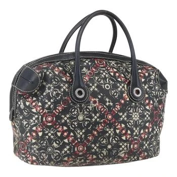 Chanel | Optic Coco Bowler Bag Printed Coated Canvas With Caviar Pvc Travel Bag Bag (Pre-Owned)