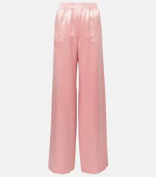 Valentino | Silk duchess satin wide-leg pants