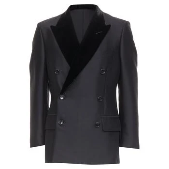 Tom Ford | Cooper wool velvet lapel double breasted tuxedo blazer