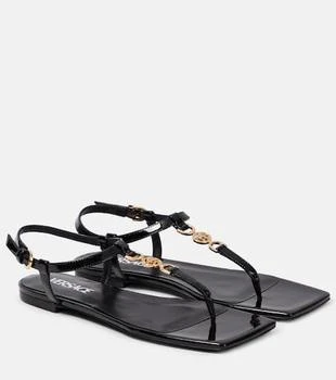 Versace | Medusa 
95 leather thong sandals