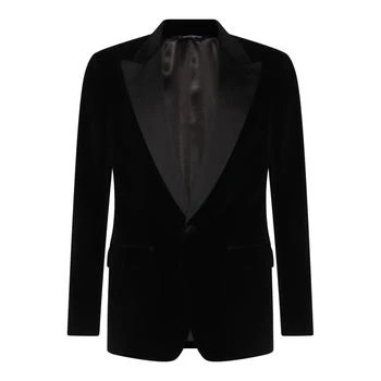 Dolce & Gabbana | Dolce & Gabbana Velvet Single-Breasted Tuxedo Jacket