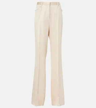 Tom Ford | Silk and wool twill bootcut pants