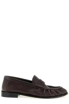 Yves Saint Laurent | Saint Laurent Le Loafer Logo Plaque Slip-On Loafers