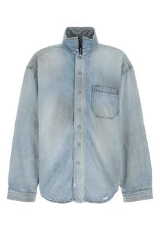Balenciaga | Balenciaga Distressed Denim Oversized Shirt