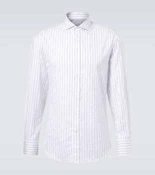 Brunello Cucinelli | Striped cotton poplin shirt