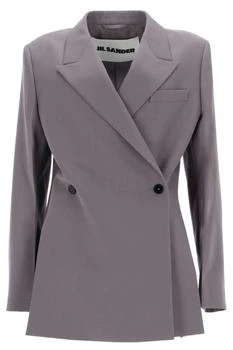 Jil Sander | Jil Sander Gabardine Double Breasted Blazer