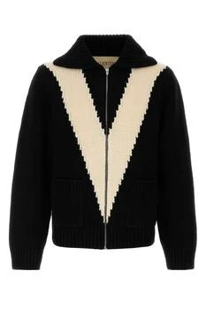Valentino | Valentino Two-Toned Zipped Cardigan