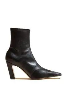 Khaite | Khaite Nevada Leather Ankle Boots - Moda Operandi