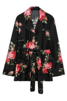 Dolce & Gabbana | Dolce & Gabbana Rose Bouquet-Printed Vanity Twill Shirt