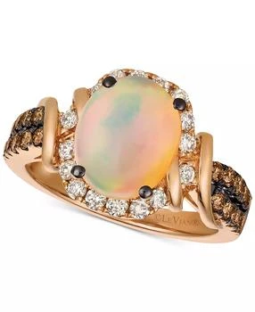 Le Vian | Chocolate 
Nude™ Neopolitan Opal™ (7/8 ct. t.w.) 
Diamond (5/8 ct. t.w.) Ring in 14k Rose Gold