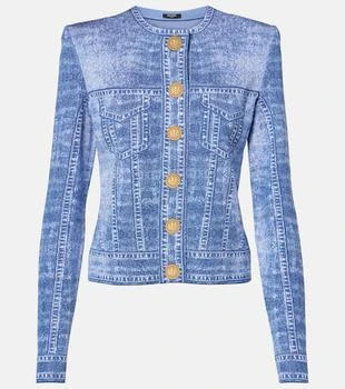 Balmain | Trompe l
oeil jacquard cardigan