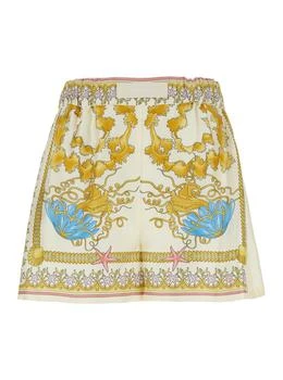 Versace | Versace Barocco-Printed Elasticated Waistband Shorts