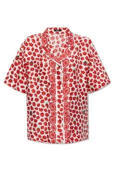Versace | Versace Floral-Printed Short-Sleeved Shirt