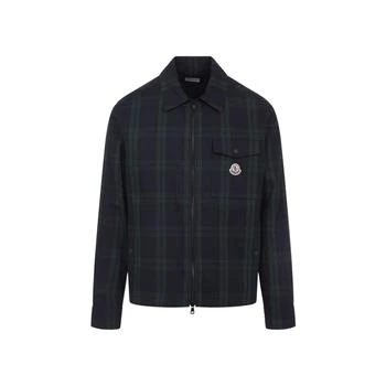Moncler | Moncler Checked Detailed Zip-Up Shirt