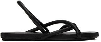 Marsèll Black Spanciata Flat Sandals