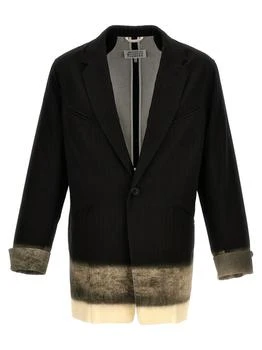 MAISON MARGIELA | Maison Margiela Pinstriped Button-Up Blazer