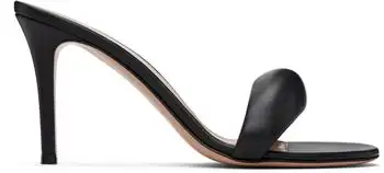 Gianvito Rossi | Black Bijoux Mule 85 Heeled Sandals