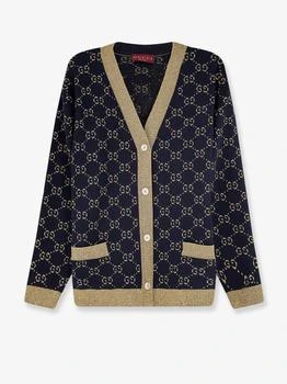 Gucci | Cotton blend cardigan with all-over GG logo