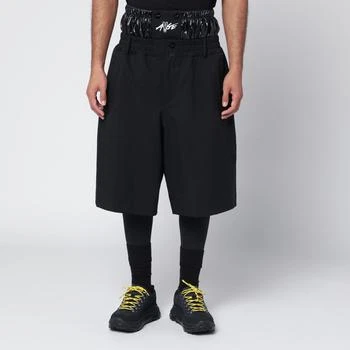 Moncler | Black nylon blend Bermuda shorts