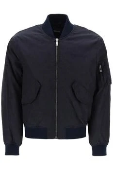 Versace | Versace Logo-Embroidered Zip-Up Bomber Jacket