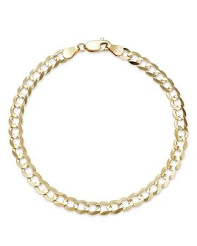 Bloomingdale's | Men's Comfort Curb Link Chain Bracelet in 14K Yellow Gold