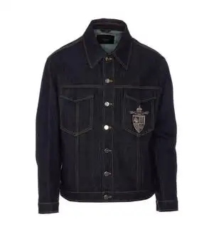 Fendi | Fendi Crest Embroidered Jeans Jacket