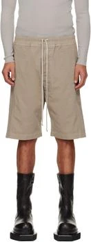 Rick Owens | Taupe Concordians Pusher Shorts