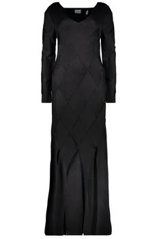 Burberry | Fendi Long-Sleeve Panelled Knit Gown