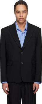 Black Single Breasted Blazer
