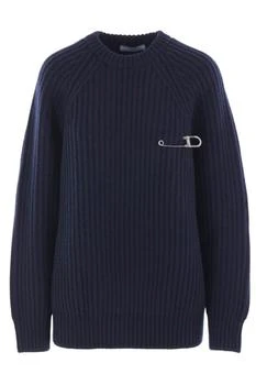 Prada | Prada Pin-Detailed Crewneck Jumper