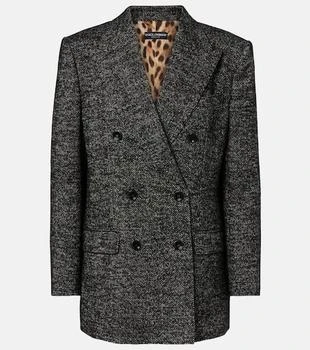 Dolce 
Gabbana | Double-breasted wool-blend jacket