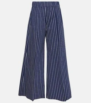 Brunello Cucinelli | Cotton and silk wide-leg pants
