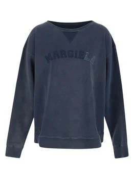 MAISON MARGIELA | Maison Margiela Logo Detailed Crewneck Faded Sweatshirt