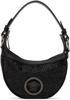 Versace | Black Mini Crystal Repeat Bag